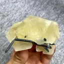 Natural Yellow Calcite and Stibnite Symbiosis comes from Fujian,China 80*50*30MM - image 5