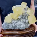 Natural Yellow Calcite comes from Fujian,China 250*190*240MM - image 1