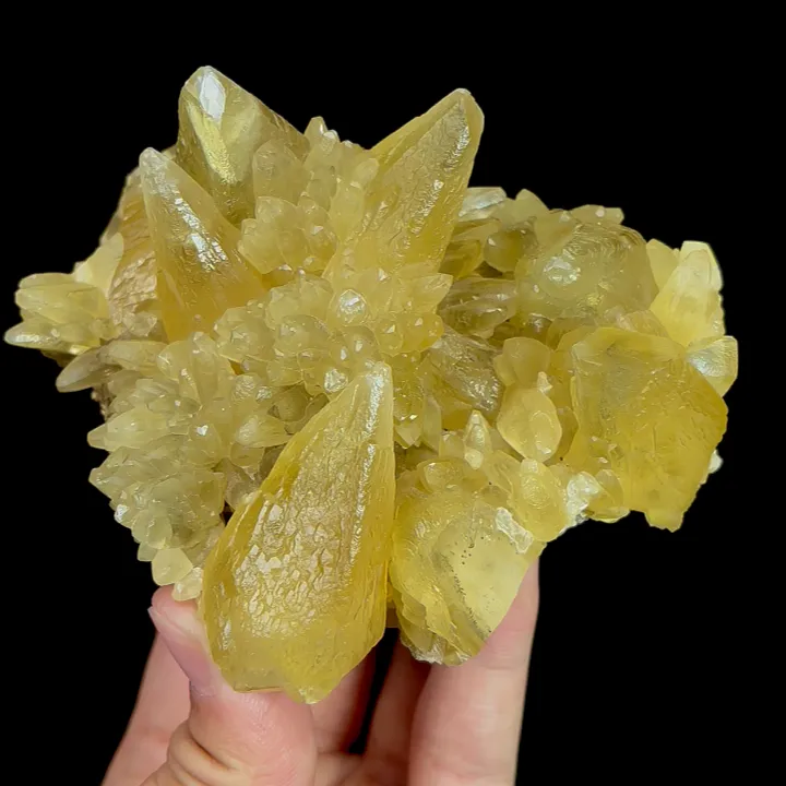 Natural Yellow Calcite, Mineral Specimen: Daye,Hubei (105*85*55MM) image