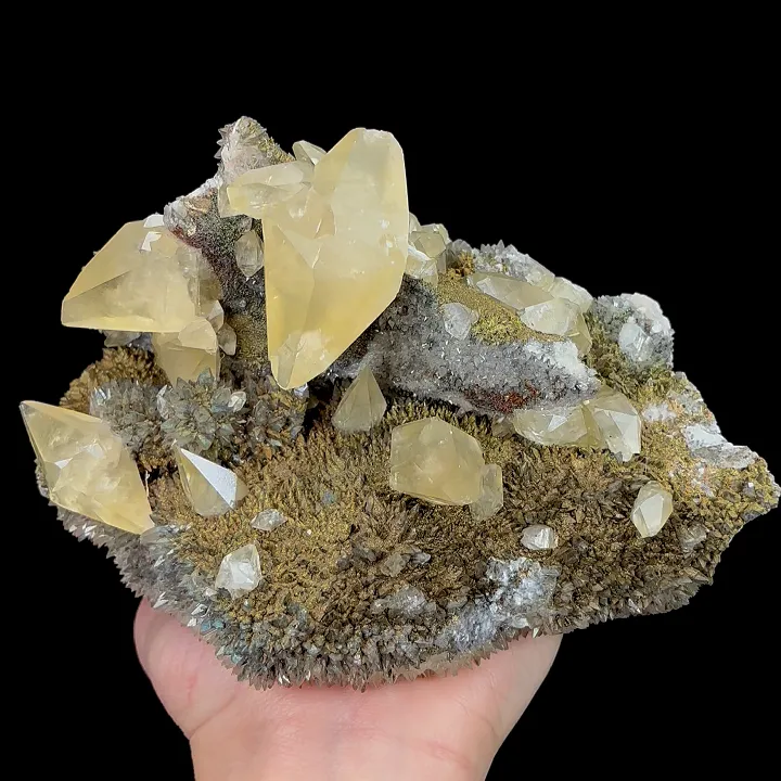 Natural Yellow Calcite, Mineral Specimen:Daye,Hubei (160*120*105MM) - image 5