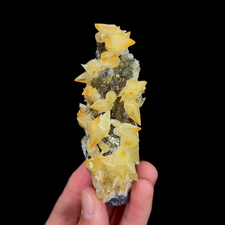 Natural Yellow Calcite, Mineral Specimen:Daye,Hubei (30*100*30MM) - image 4
