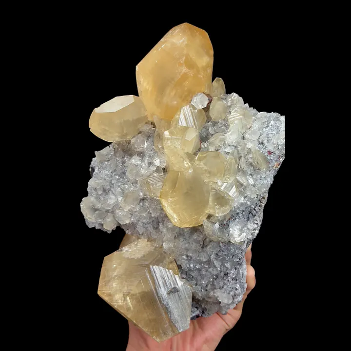 Natural Yellow Calcite, Mineral Specimen:Fujian,China (230*170*100MM) image