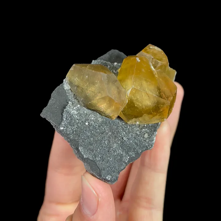 Natural Yellow Calcite, Mineral Specimen:Fujian,China (70*50*25MM) image