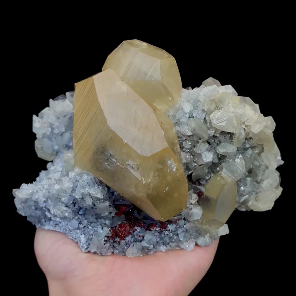 Natural Yellow Calcite Mineral Specimen,High Quality Specimen,FUJIAN,CHINA(160*100*90mm) image