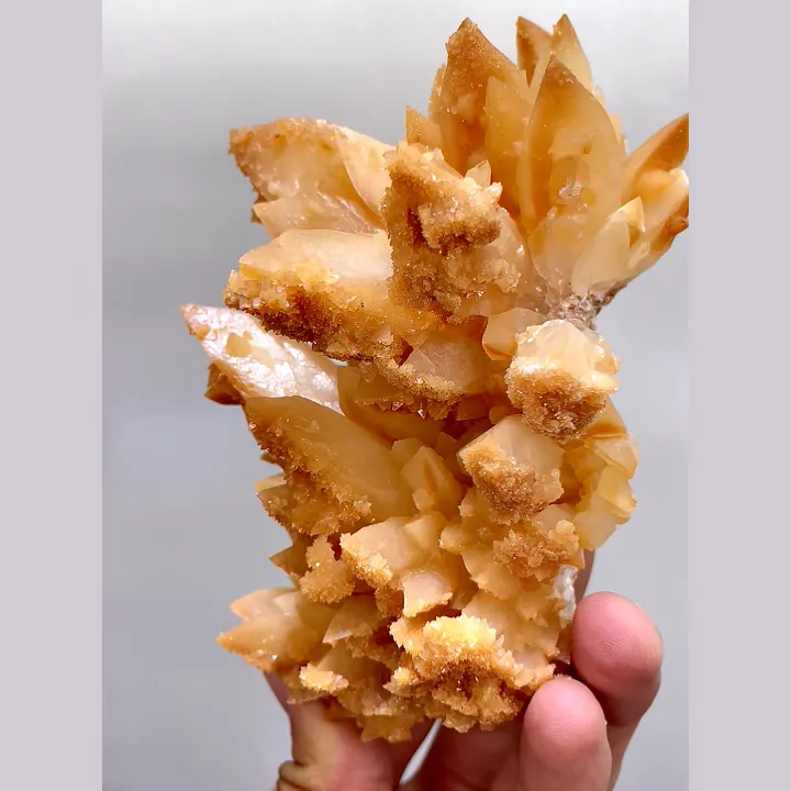 Natural Yellow Calcite, Mineral Specimen:Wenshan,Yunnan (80*125*60MM) image