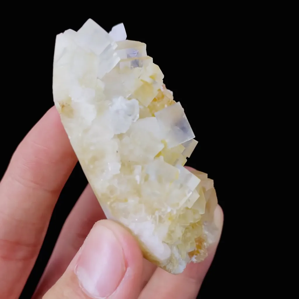 Natural Yellow Cubic Fluorite comes from Xianghualing,Hunan 70*50*25MM - image 4