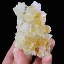 Natural Yellow Cubic Fluorite comes from Xianghualing,Hunan 70*50*25MM - image 1