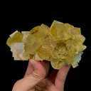 Natural Yellow Cubic Fluorite, Mineral Specimen:Beijing,China (115*75*40MM) - image 1