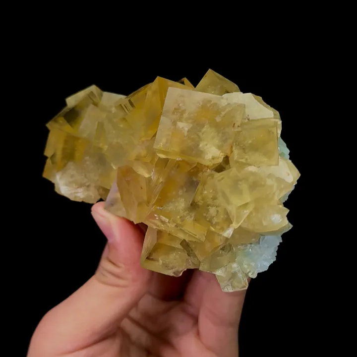 Natural Yellow Cubic Fluorite, Mineral Specimen:Beijing,China (115*75*40MM) - image 2
