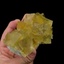 Natural Yellow Cubic Fluorite, Mineral Specimen:Beijing,China (115*75*40MM) - image 3