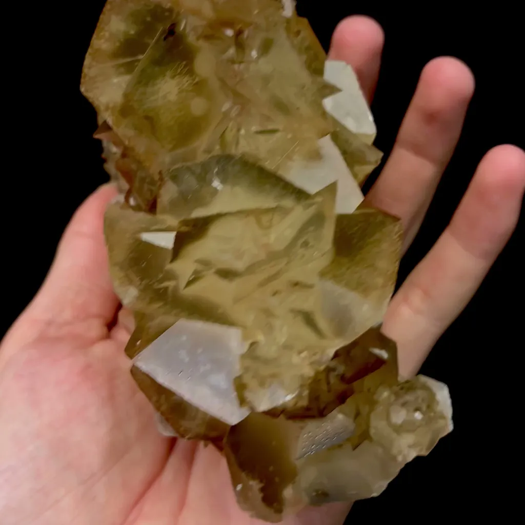Natural Yellow Flaky Calcite Mineral Specimen,High Quality Specimen,DAYE,HUBEI,CHINA(130*60*120mm) - image 2