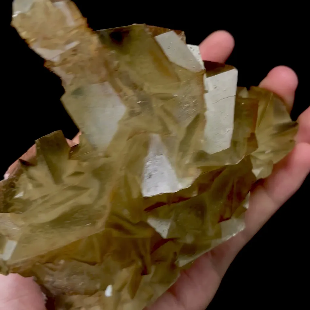 Natural Yellow Flaky Calcite Mineral Specimen,High Quality Specimen,DAYE,HUBEI,CHINA(130*60*120mm) - image 3