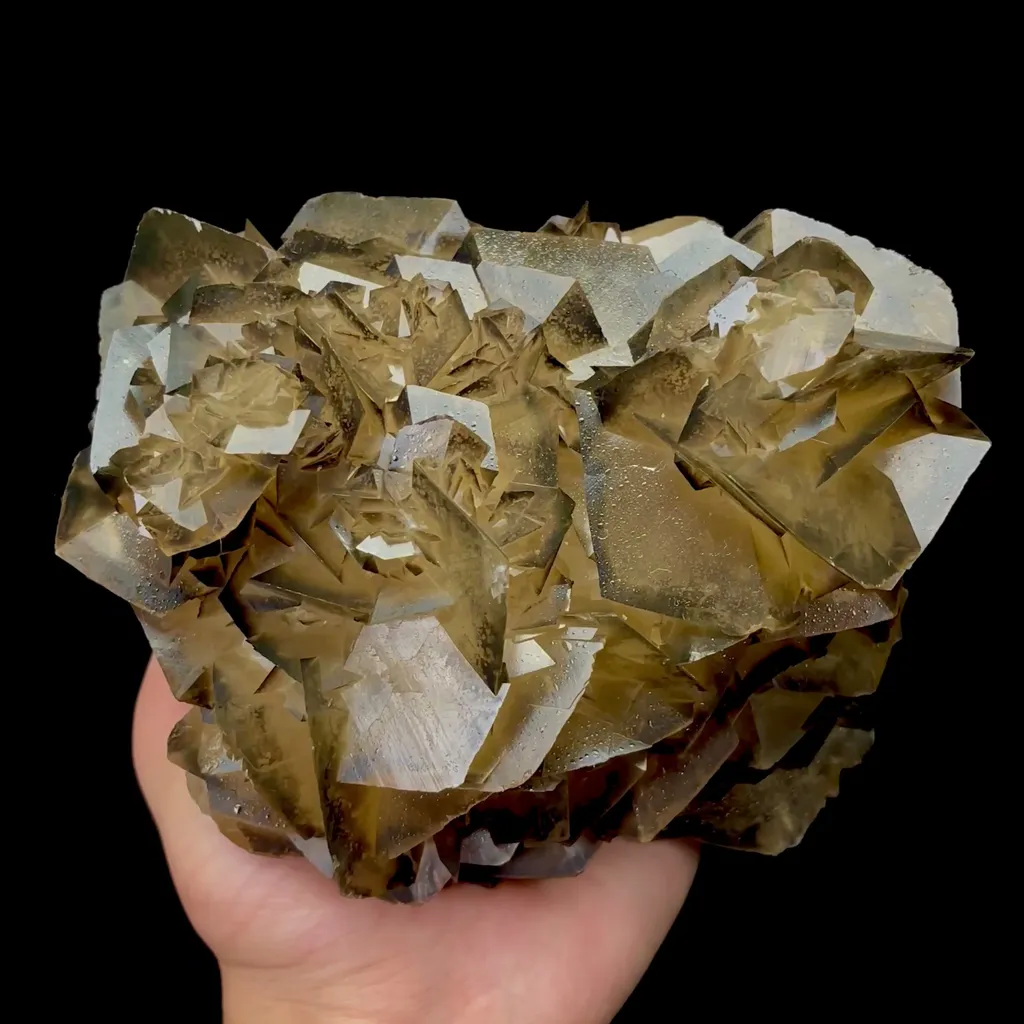 Natural Yellow Floral Calcite Mineral Specimen,High Quality Specimen,DAYE,HUBEI,CHINA(150*120*90mm) image