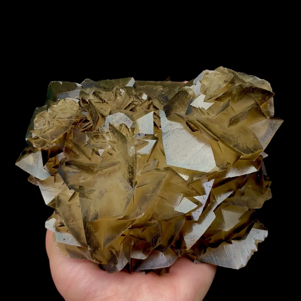 Natural Yellow Floral Calcite Mineral Specimen,High Quality Specimen,DAYE,HUBEI,CHINA(150*120*90mm) - image 4