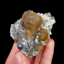 Natural Yellow Fluorite and Quartz, Mineral Specimen: Inner Mongolia,China (60*50*25MM) - image 4