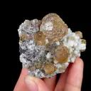 Natural Yellow Fluorite and Quartz, Mineral Specimen: Inner Mongolia,China (60*50*25MM) - image 2