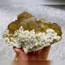 Natural Yellow Fluorite and Quartz Symbiosis comes from Beijing,China 100*75*30MM - image 4