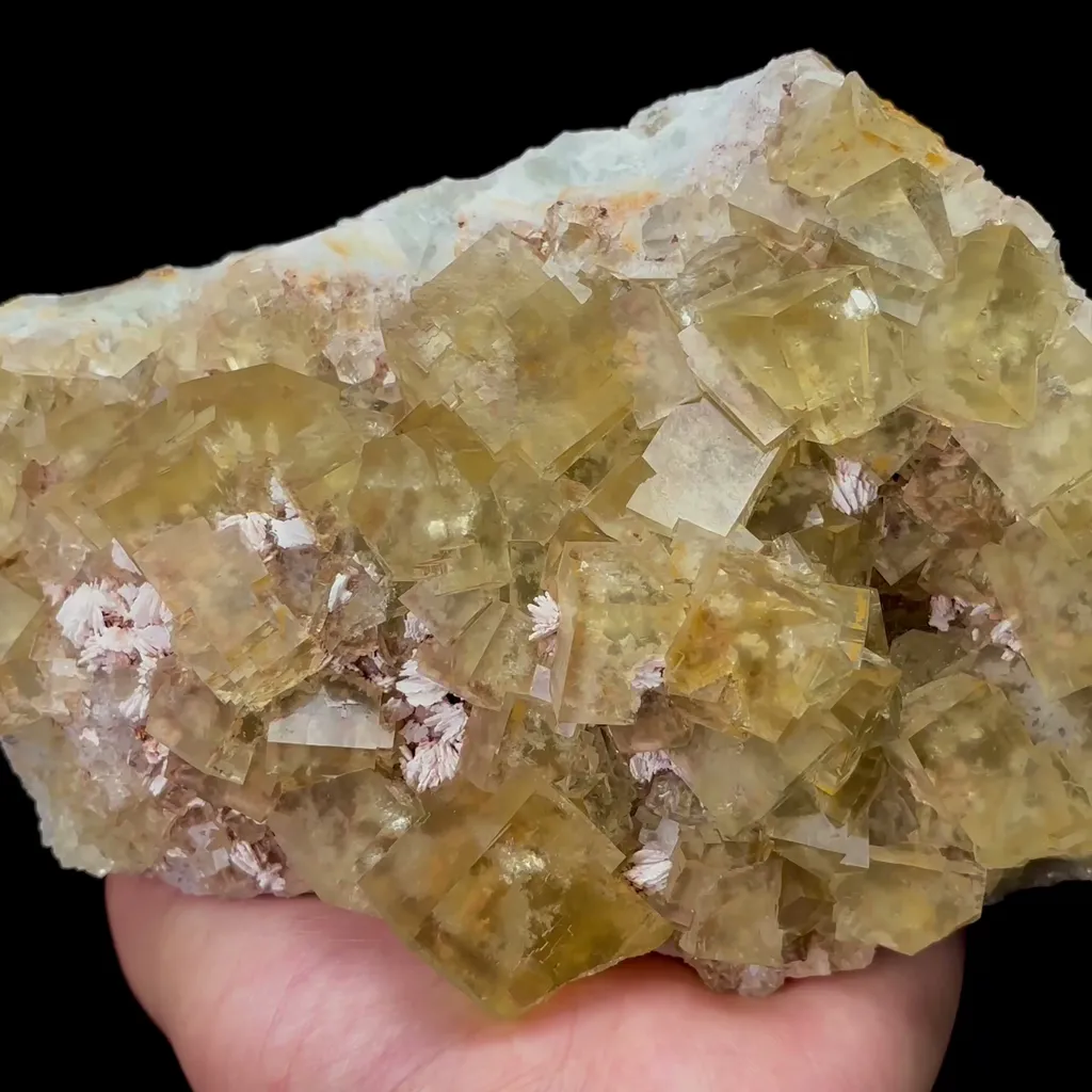 Natural Yellow Fluorite Mineral Specimen,High Quality Specimen,BEIJING,CHINA(180*111*54mm) image