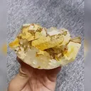 Natural Yellow Quartz comes from Jinlong,Guangdong  110*90*55MM - image 6