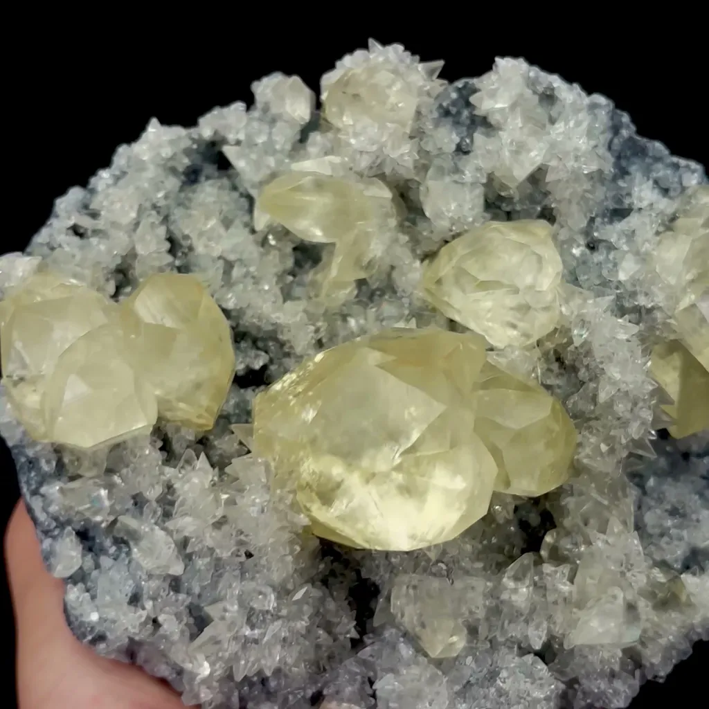 Natural Yellow Rhombohedral Calcite Mineral Specimen,High Quality Specimen,ANHUI,CHINA(123*106*58mm) - image 3