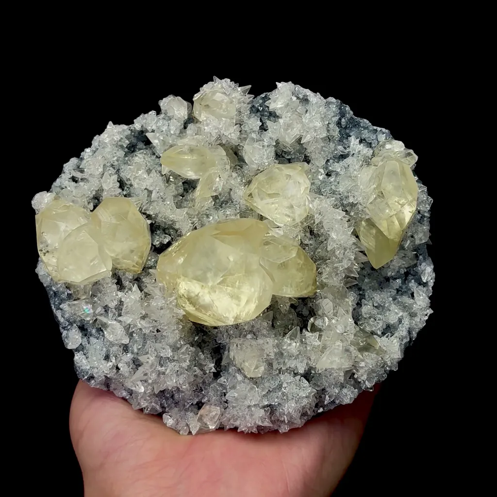 Natural Yellow Rhombohedral Calcite Mineral Specimen,High Quality Specimen,ANHUI,CHINA(123*106*58mm) - image 4