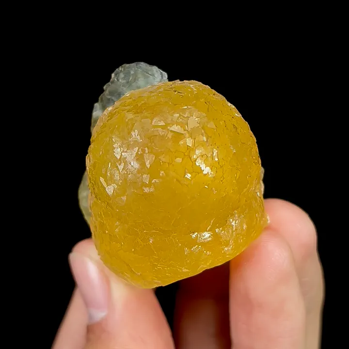 Natural Yellow Spherical Fluorite, Mineral Specimen:Beijing,China (35*40*25MM) image