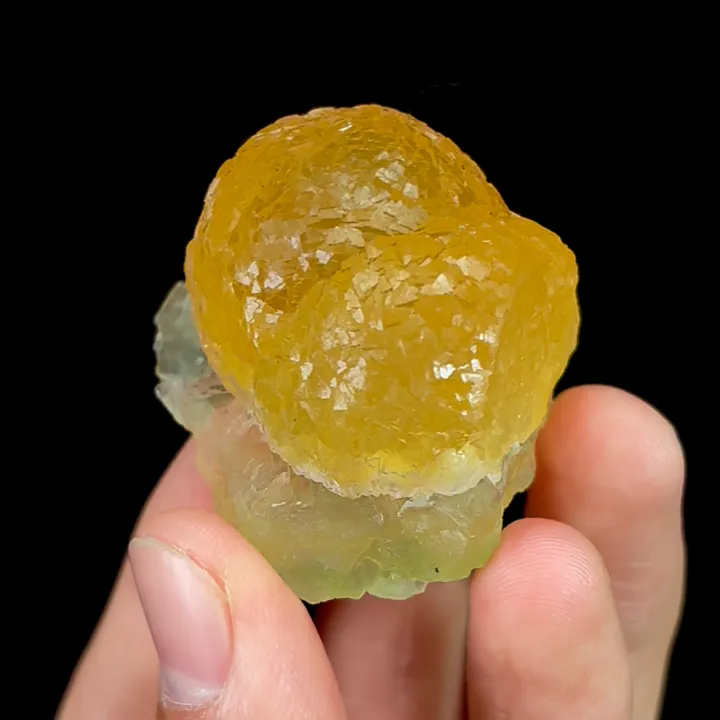 Natural Yellow Spherical Fluorite, Mineral Specimen:Beijing,China (35*40*25MM) - image 3