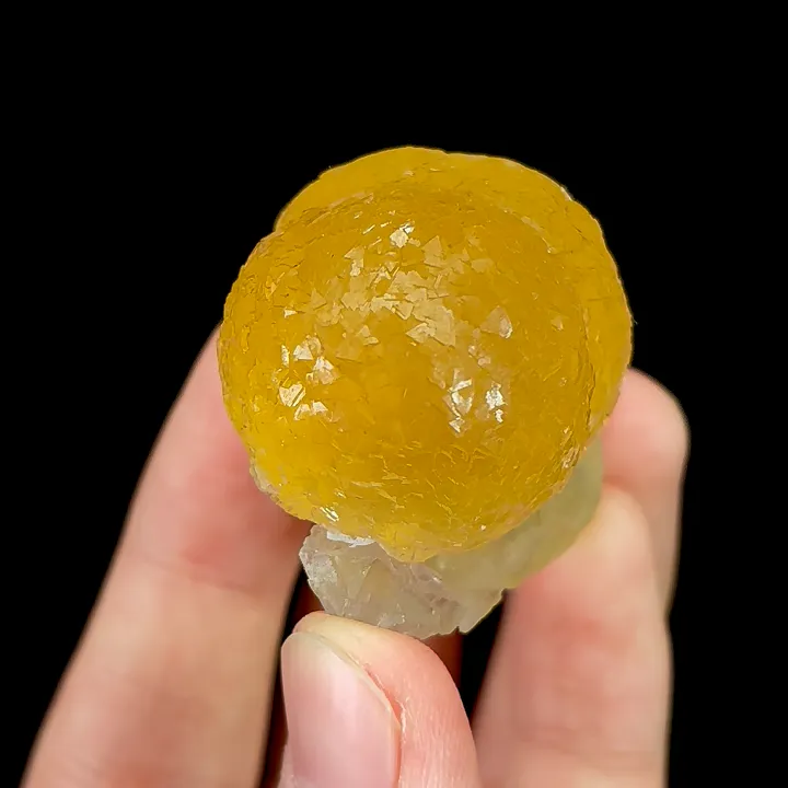 Natural Yellow Spherical Fluorite, Mineral Specimen:Beijing,China (35*40*25MM) - image 4