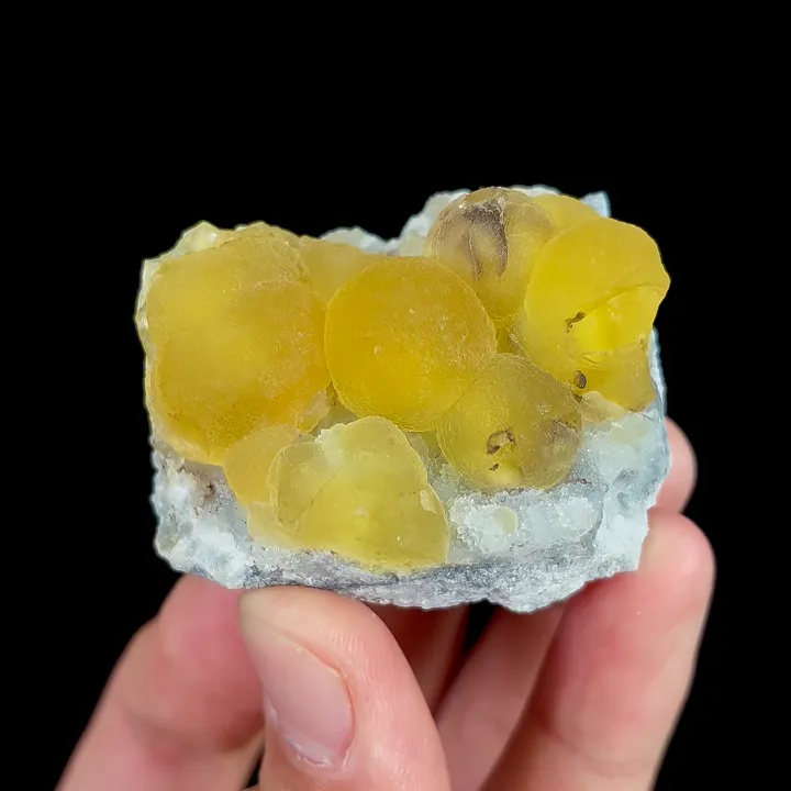 Natural Yellow Spherical Fluorite, Mineral Specimen:Beijing,China (50*40*25MM) - image 3