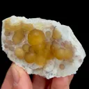 Natural Yellow Spherical Fluorite, Mineral Specimen:Guizhou,China (70*40*20MM) - image 3
