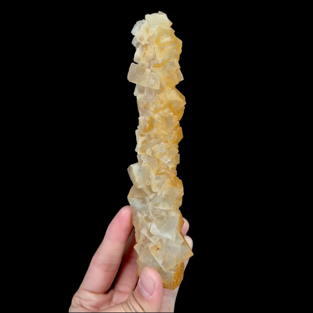 Natural Yellow Sugar Fluorite, Mineral Specimen:Guizhou,China (35*180*35MM) - image 6