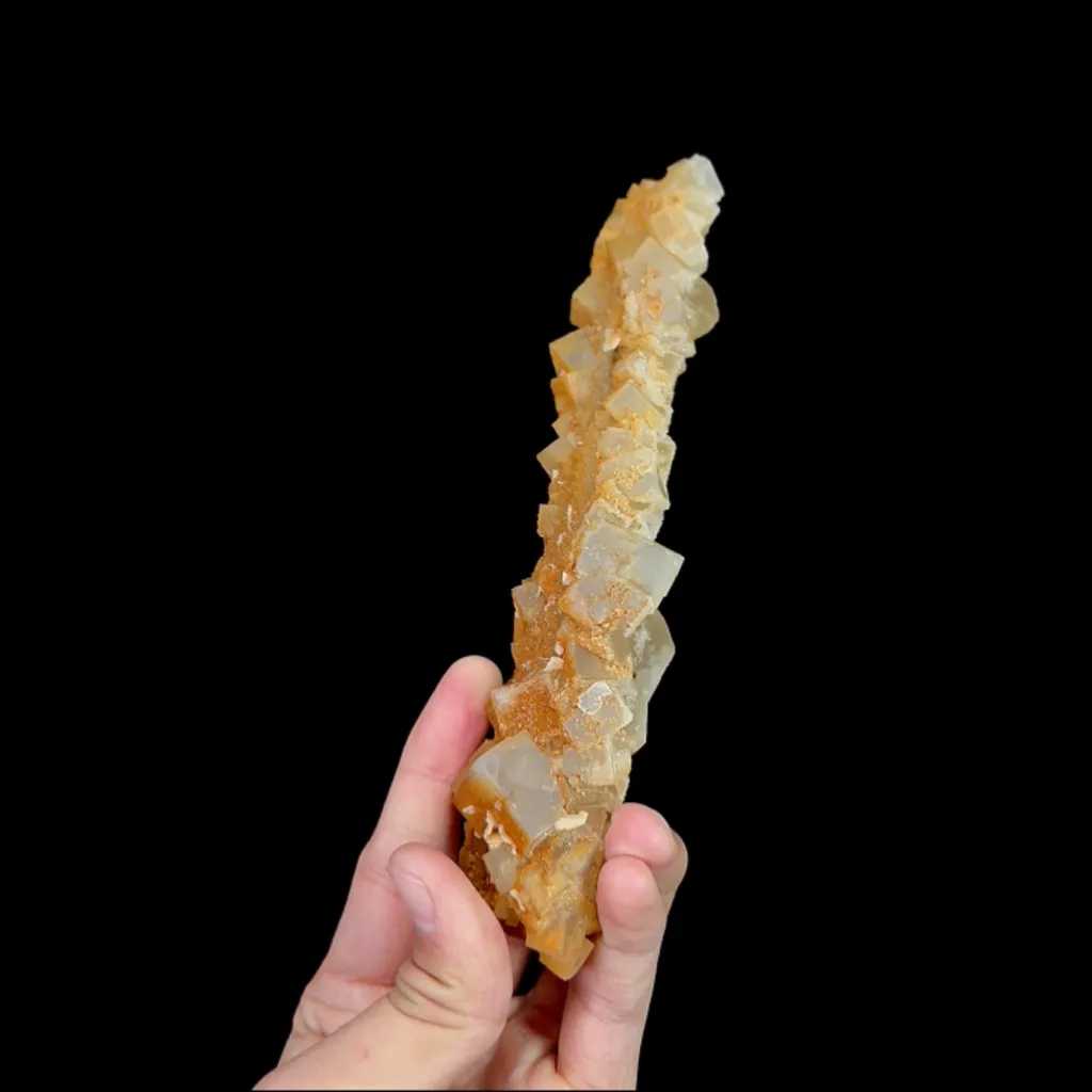Natural Yellow Sugar Fluorite, Mineral Specimen:Guizhou,China (35*180*35MM) - image 4