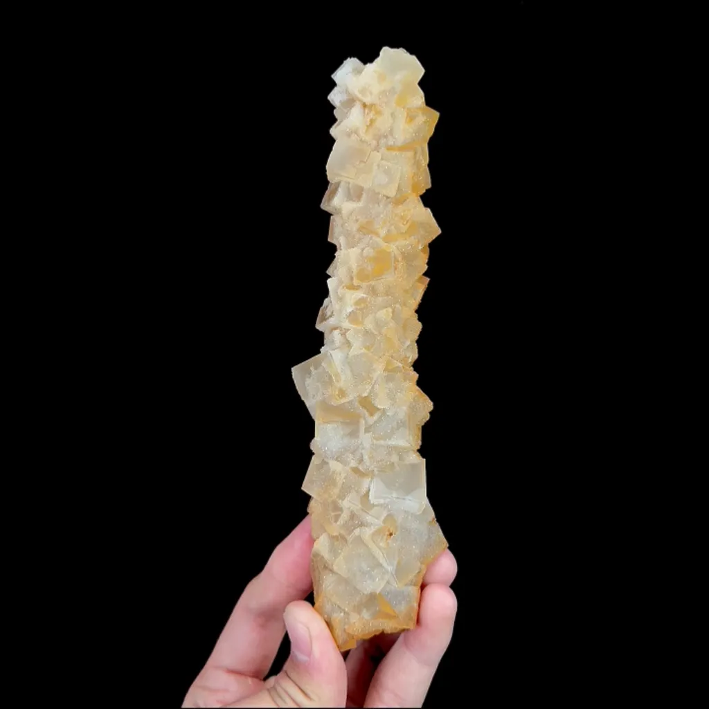 Natural Yellow Sugar Fluorite, Mineral Specimen:Guizhou,China (35*180*35MM) - image 7