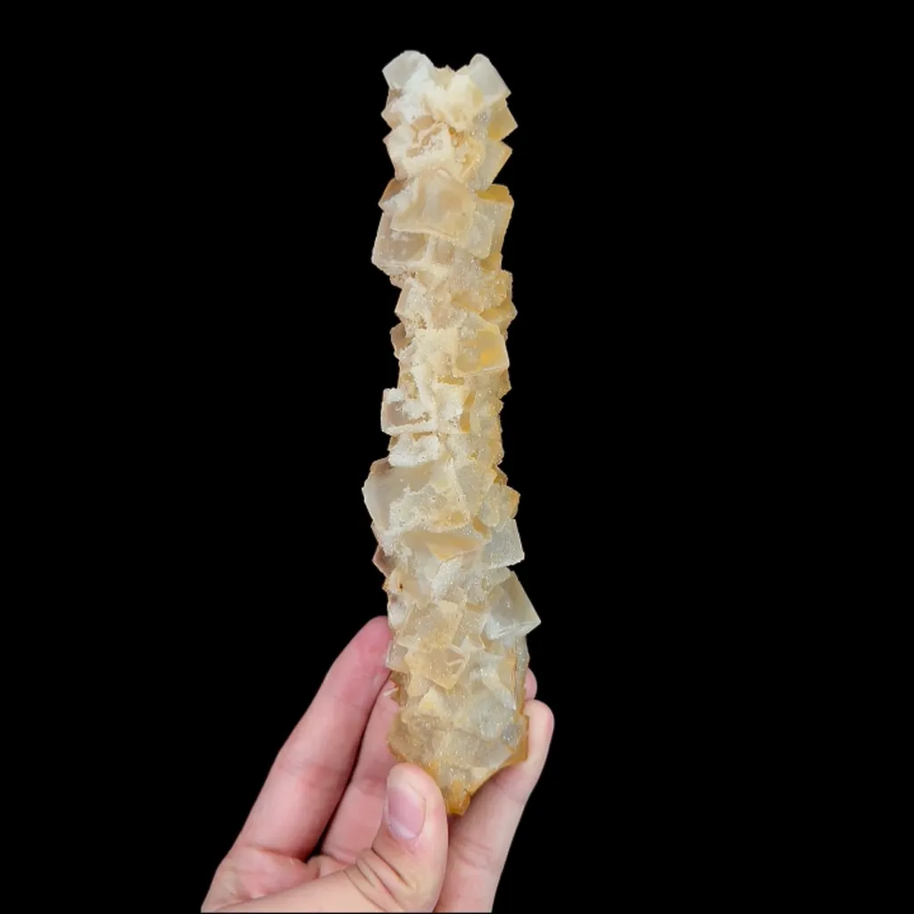Natural Yellow Sugar Fluorite, Mineral Specimen:Guizhou,China (35*180*35MM) - image 3