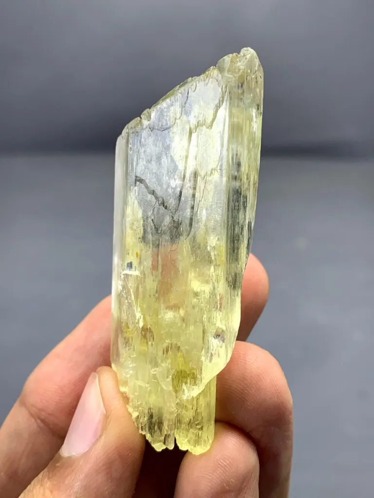 Natural Yellow Triphane Kunzite Crystal, Kunzite for collectors from Afghanistan - image 7