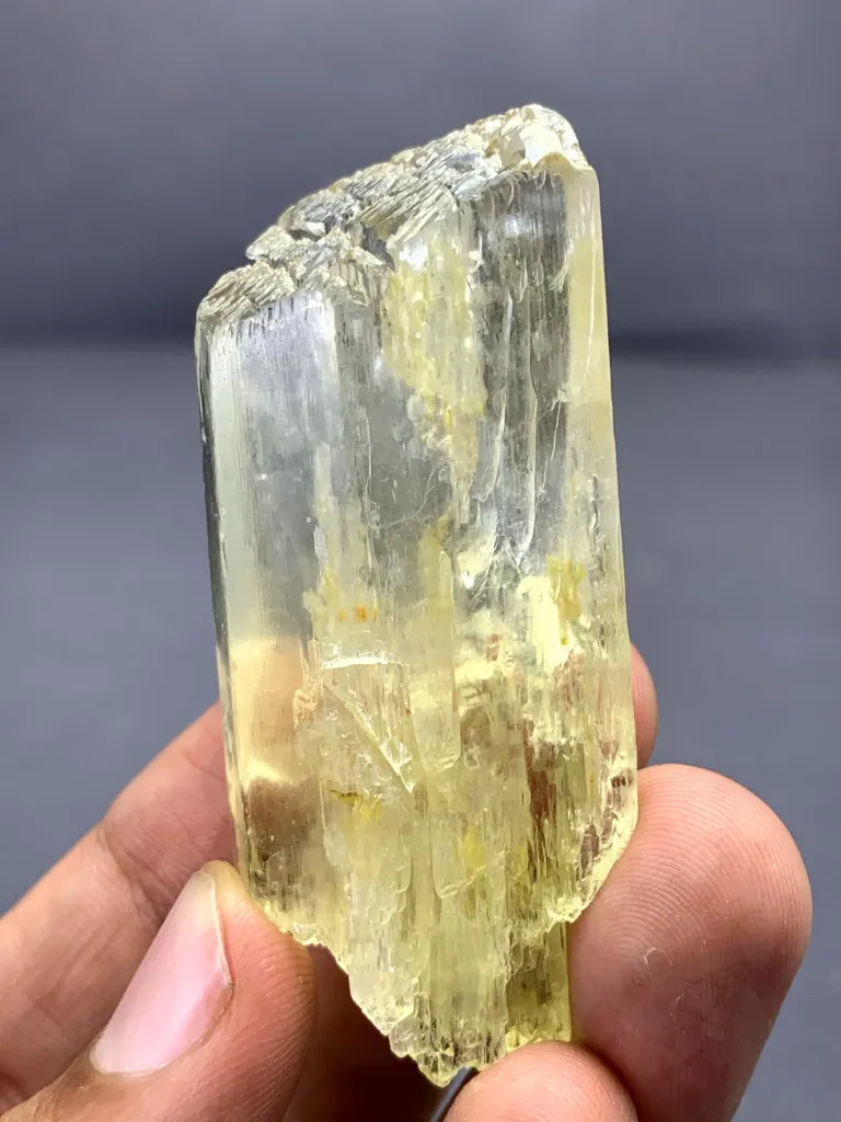 Natural Yellow Triphane Kunzite Crystal, Kunzite for collectors from Afghanistan - image 5