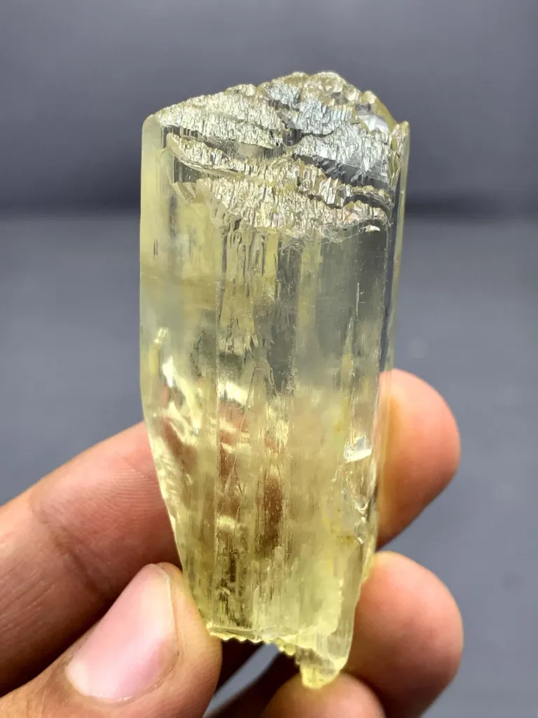 Natural Yellow Triphane Kunzite Crystal, Kunzite for collectors from Afghanistan - image 4