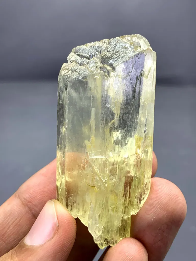 Natural Yellow Triphane Kunzite Crystal, Kunzite for collectors from Afghanistan - image 6