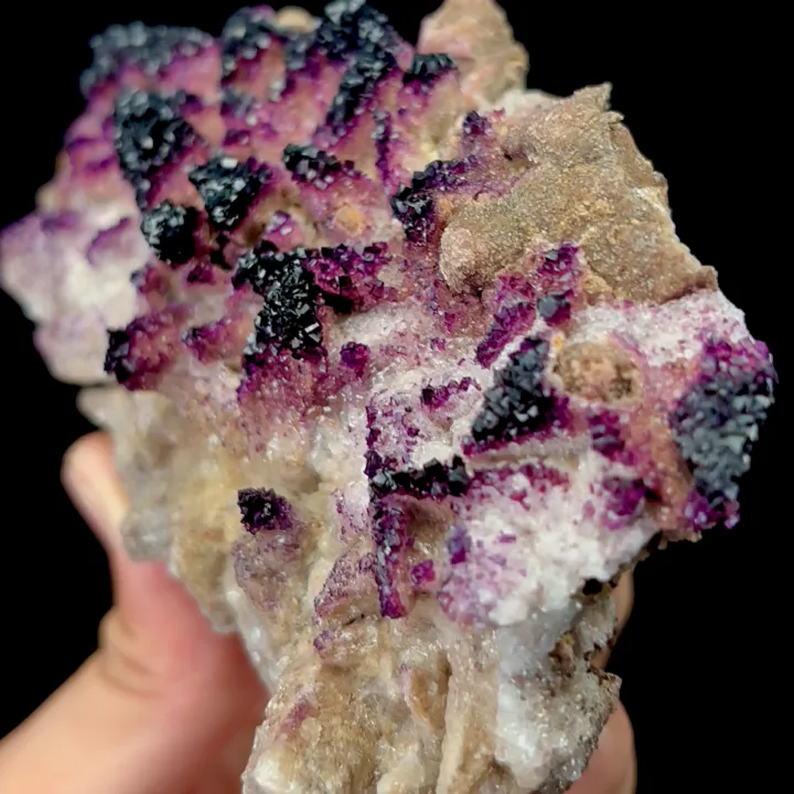 Natural Yttrium Fluorite and Calcite Mineral Specimen,High Quality Specimen,GUIZHOU,CHINA(130*70*40mm) - image 4