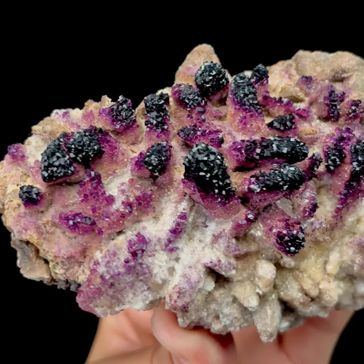 Natural Yttrium Fluorite and Calcite Mineral Specimen,High Quality Specimen,GUIZHOU,CHINA(130*70*40mm) - image 3