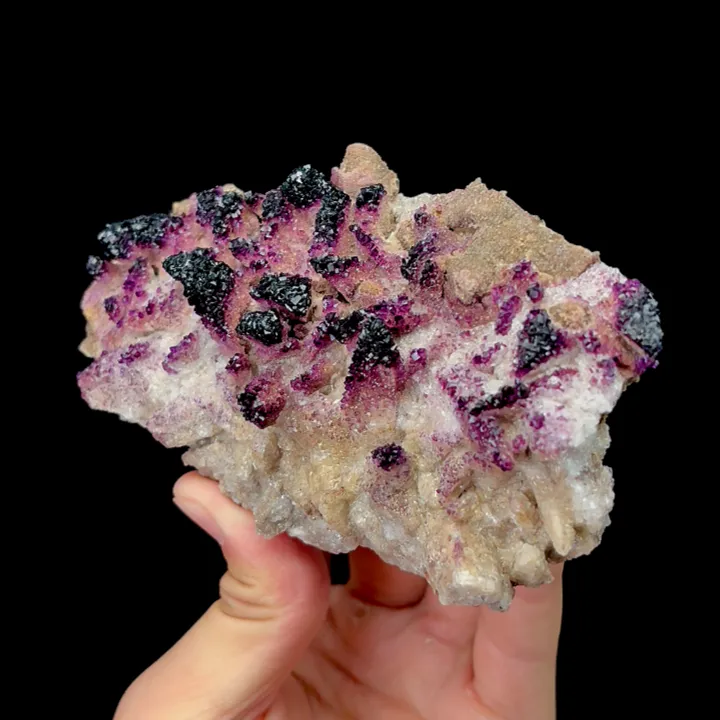 Natural Yttrium Fluorite and Calcite Mineral Specimen,High Quality Specimen,GUIZHOU,CHINA(130*70*40mm) - image 2