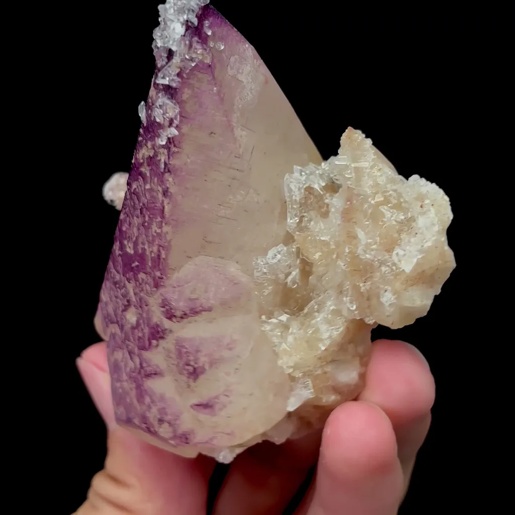 Natural Yttrium Fluorite and Calcite Mineral Specimen,High Quality Specimen,GUIZHOU,CHINA(60*70*35mm) image