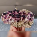 Natural Yttrium Fluorite and Calcite Symbiosis comes from Guizhou,China 130*70*40MM - image 1