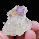 Natural Yttrium Fluorite and Gypsum, Mineral Specimen:Guizhou,China (30*40*15MM) - image 5