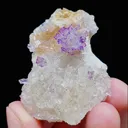 Natural Yttrium Fluorite and Gypsum, Mineral Specimen:Guizhou,China (30*40*15MM) - image 1