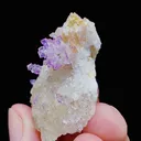 Natural Yttrium Fluorite and Gypsum, Mineral Specimen:Guizhou,China (30*40*15MM) - image 4