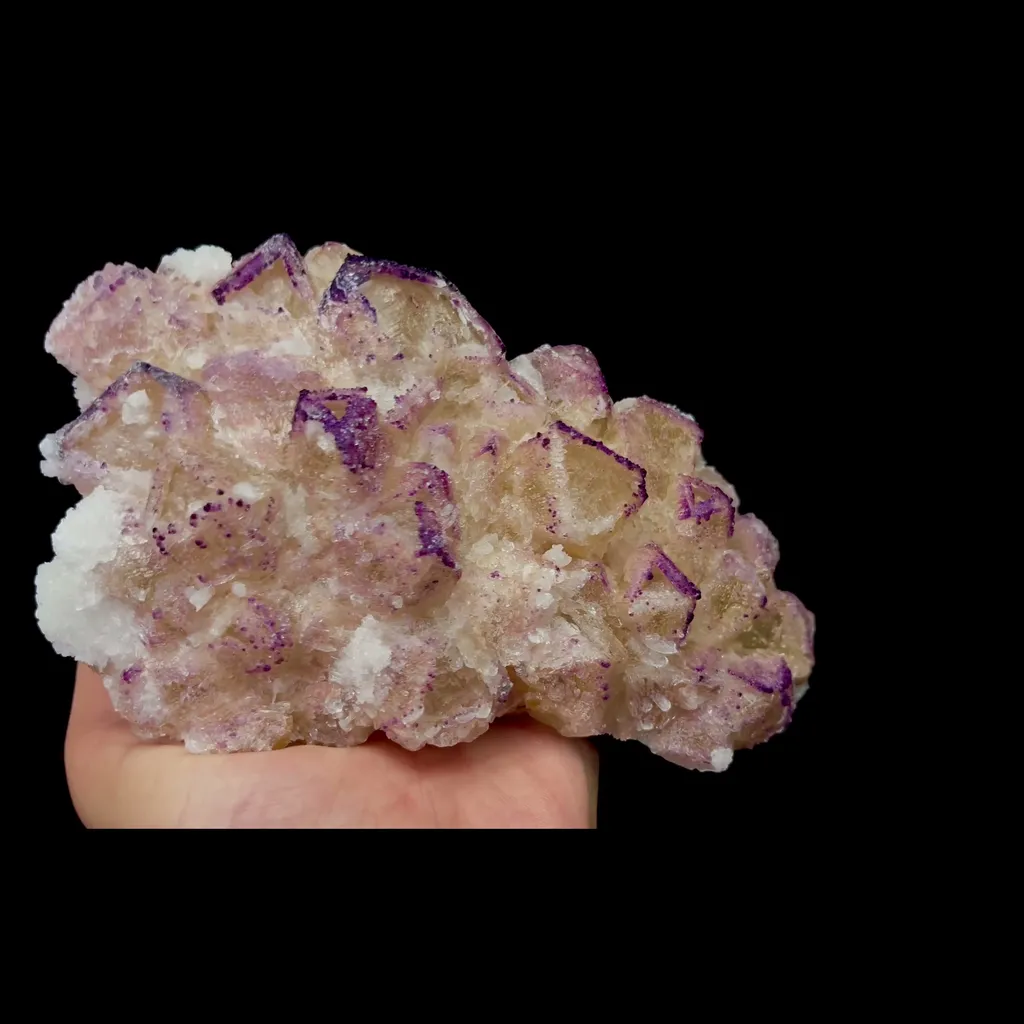 Natural Yttrium Fluorite and Gypsum Mineral Specimen,High Quality Specimen,GUIZHOU,CHINA(180*100*55mm) - image 2