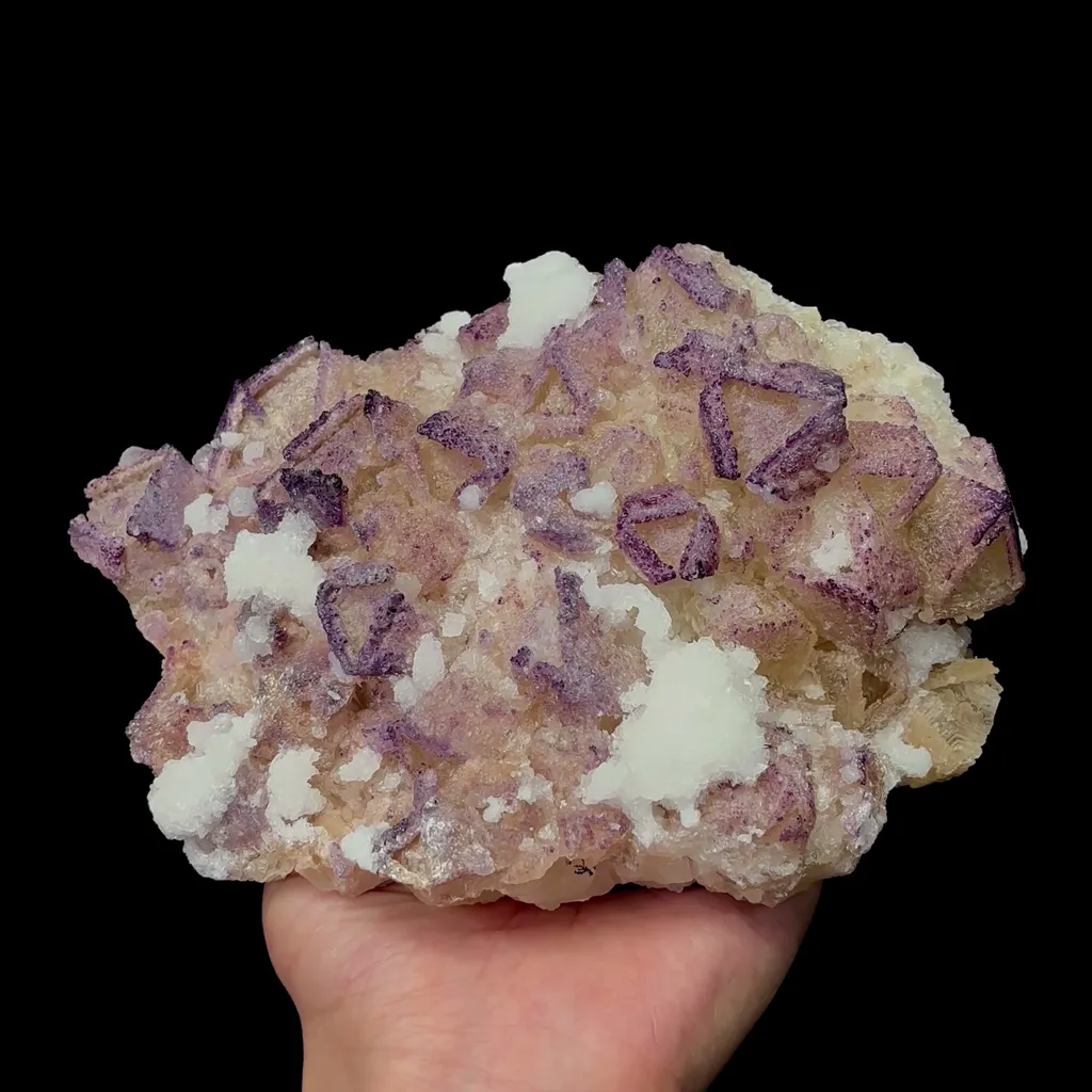 Natural Yttrium Fluorite and Gypsum Mineral Specimen,High Quality Specimen,GUIZHOU,CHINA(180*120*50mm) - image 4