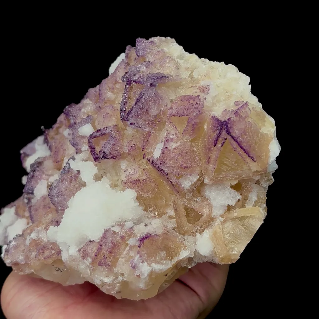 Natural Yttrium Fluorite and Gypsum Mineral Specimen,High Quality Specimen,GUIZHOU,CHINA(180*120*50mm) - image 2