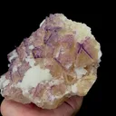 Natural Yttrium Fluorite and Gypsum Mineral Specimen,High Quality Specimen,GUIZHOU,CHINA(180*120*50mm) - image 2